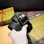 Dual Logo Embossed Pin Buckle Belt E020801