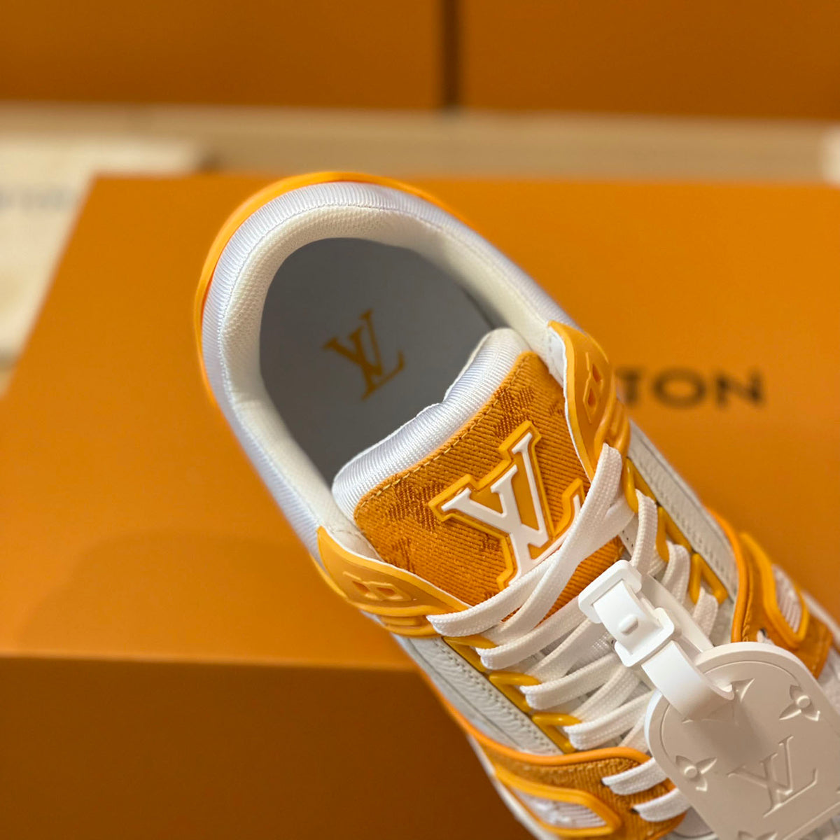 Pattern Panel Lace-Up Low Top Trainer Sneakers S283418