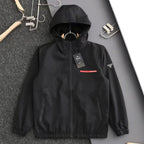Hooded Zip Up Windbreaker Jacket U310521