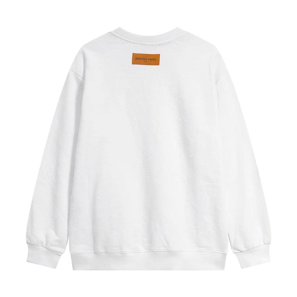Men's All Over Monogram Print Crew Neck Sweatshirt YG500101