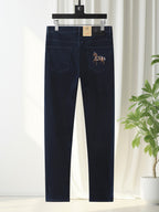 Deep Indigo Horse Embroidery Slim Denim M260709