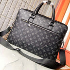 Monogram Print Splicing Business Briefcase B101016