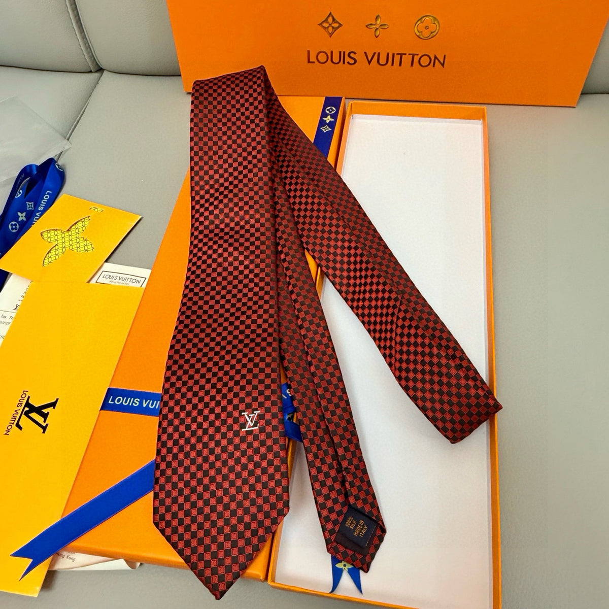 Men's Check Jacquard Necktie E2081009