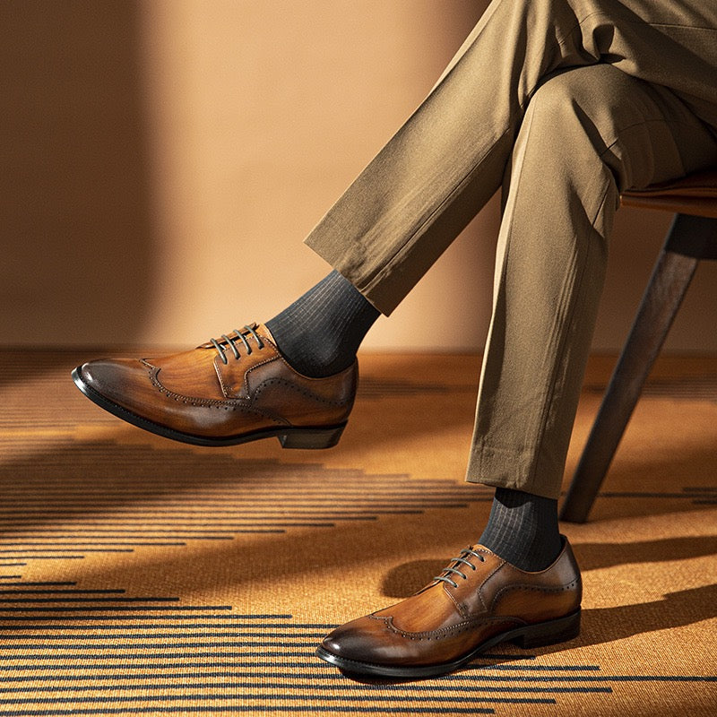 Wingtip Brogue Derby Shoes Y101105