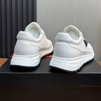 Calfskin Triangle Badge Lace-Up Sneaker S283439