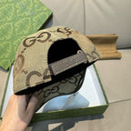 Allover Interlocking Pattern Jacquard Baseball Cap G103009