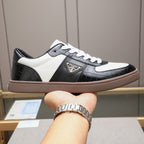 Croc Embossed Patchwork Triangle Logo Low Top Sneakers S283409