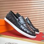 Croc Embossed Casual Loafer NE190136