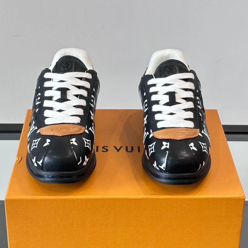 Allover Printed Lace-Up Low Top Platform Sneakers S283420