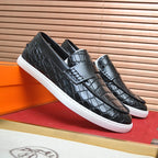 Croc Embossed Casual Loafer NE190136