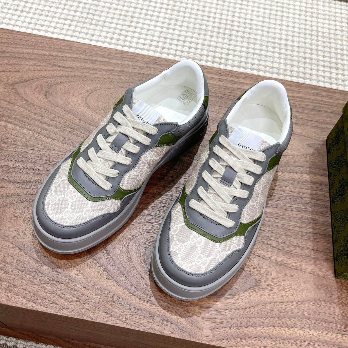 Men's Interlocking G Monogram Patchwork Platform Sneakers JN081101