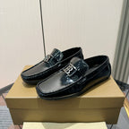 Men's Metal Ornament Buckle Loafer Driving Shoes NE190115