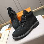 Men's Debossed Monogram High Top Work Boots NE190120