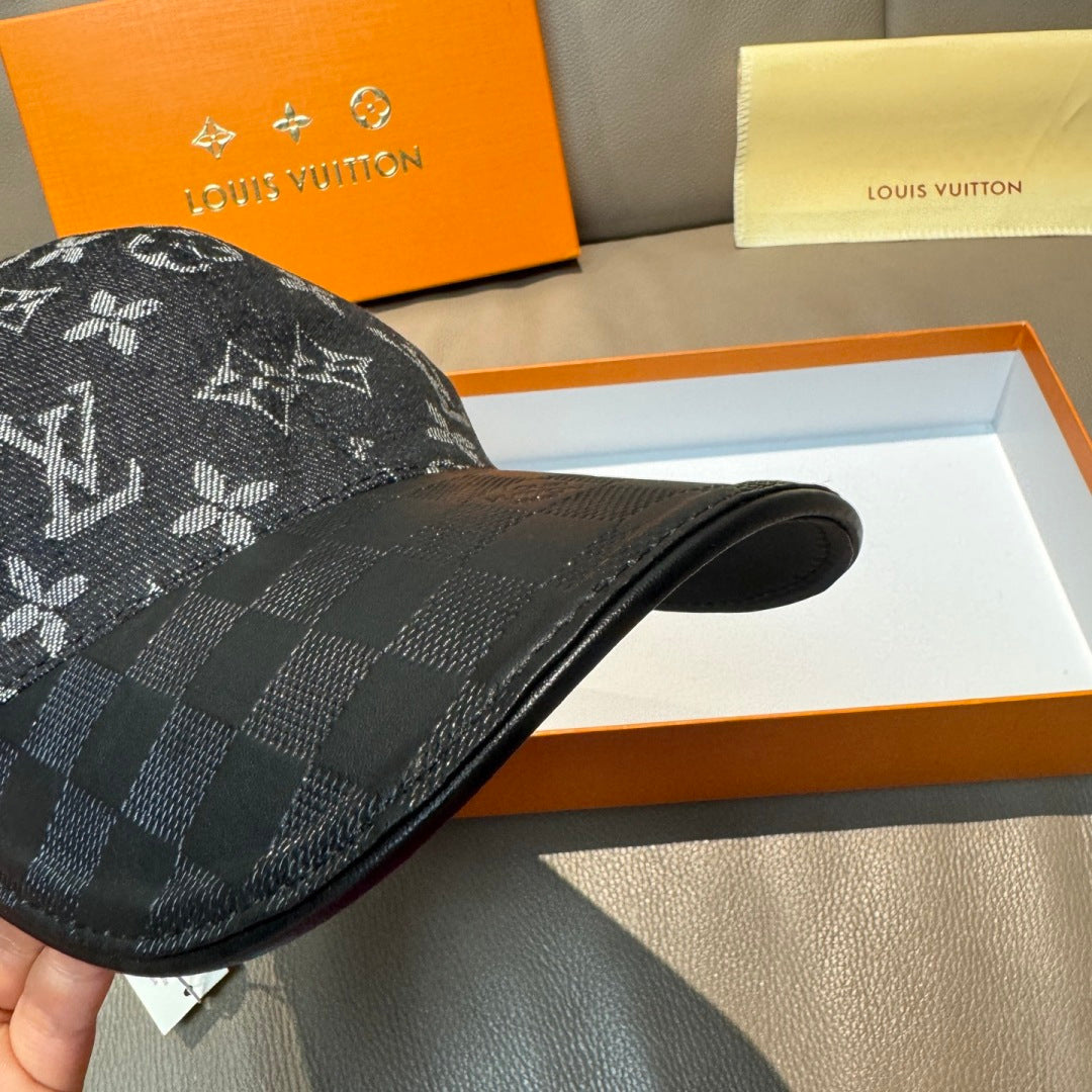 Denim Monogram Print Baseball Cap G103015