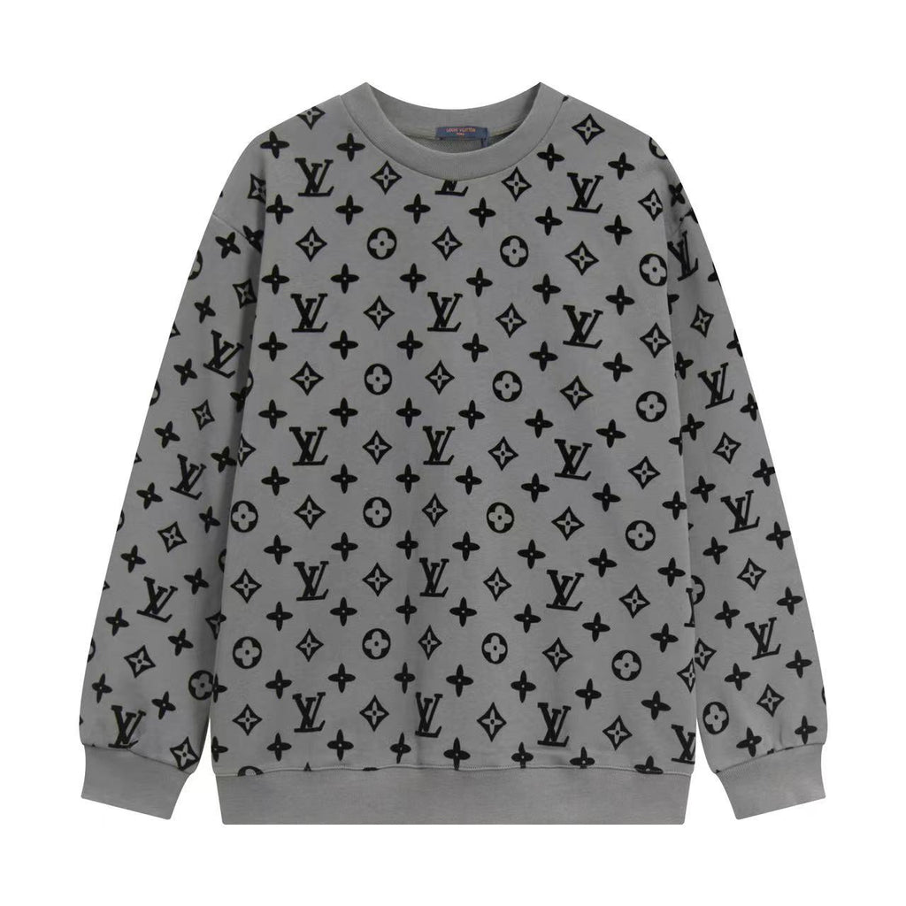 Men's All Over Monogram Print Crew Neck Sweatshirt YG500101
