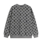 Men's All Over Monogram Print Crew Neck Sweatshirt YG500101