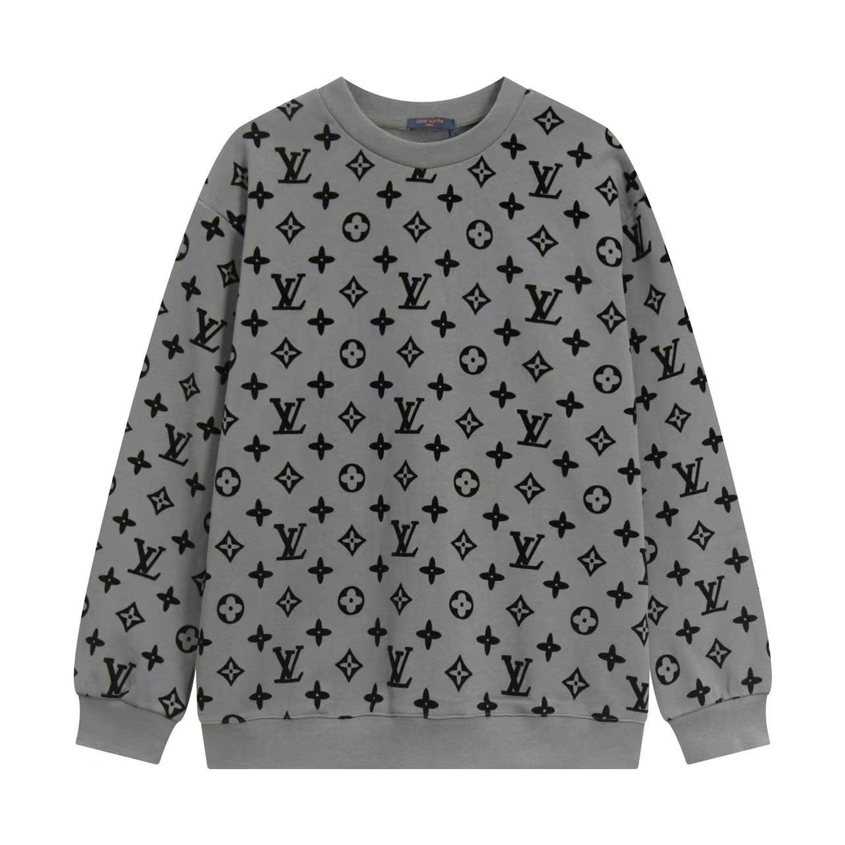 Men's All Over Monogram Print Crew Neck Sweatshirt YG500101