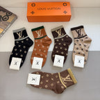 Jacquard Monogram Ankle Socks U310515
