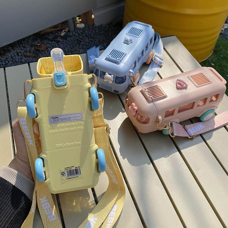 BEBK Little Rider Bus-Shaped Kids Bottle