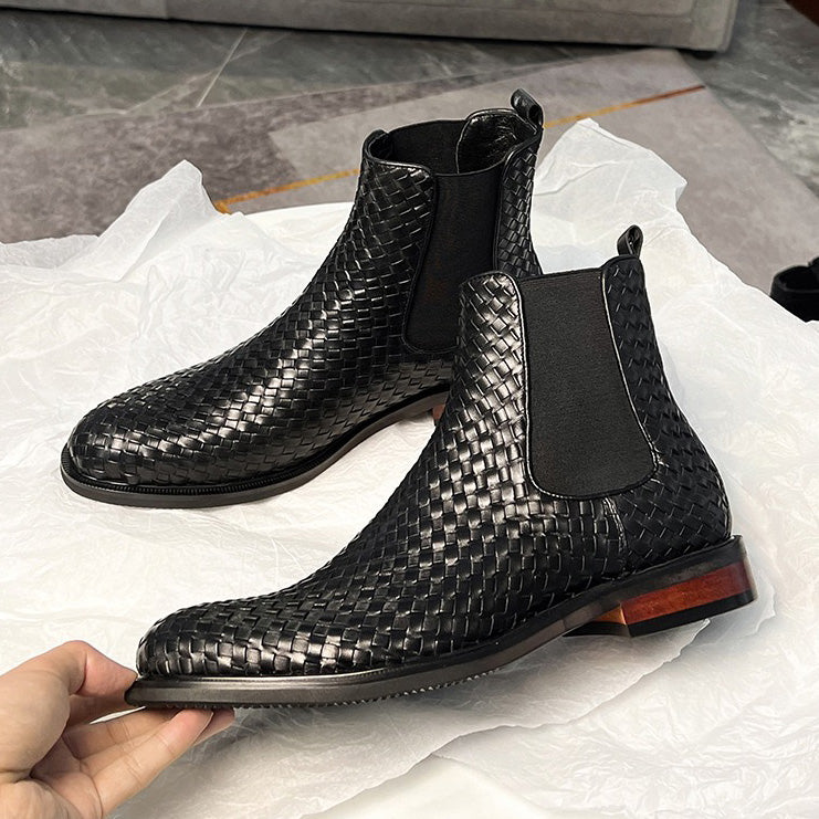Men's Woven Chelsea Boots P050522