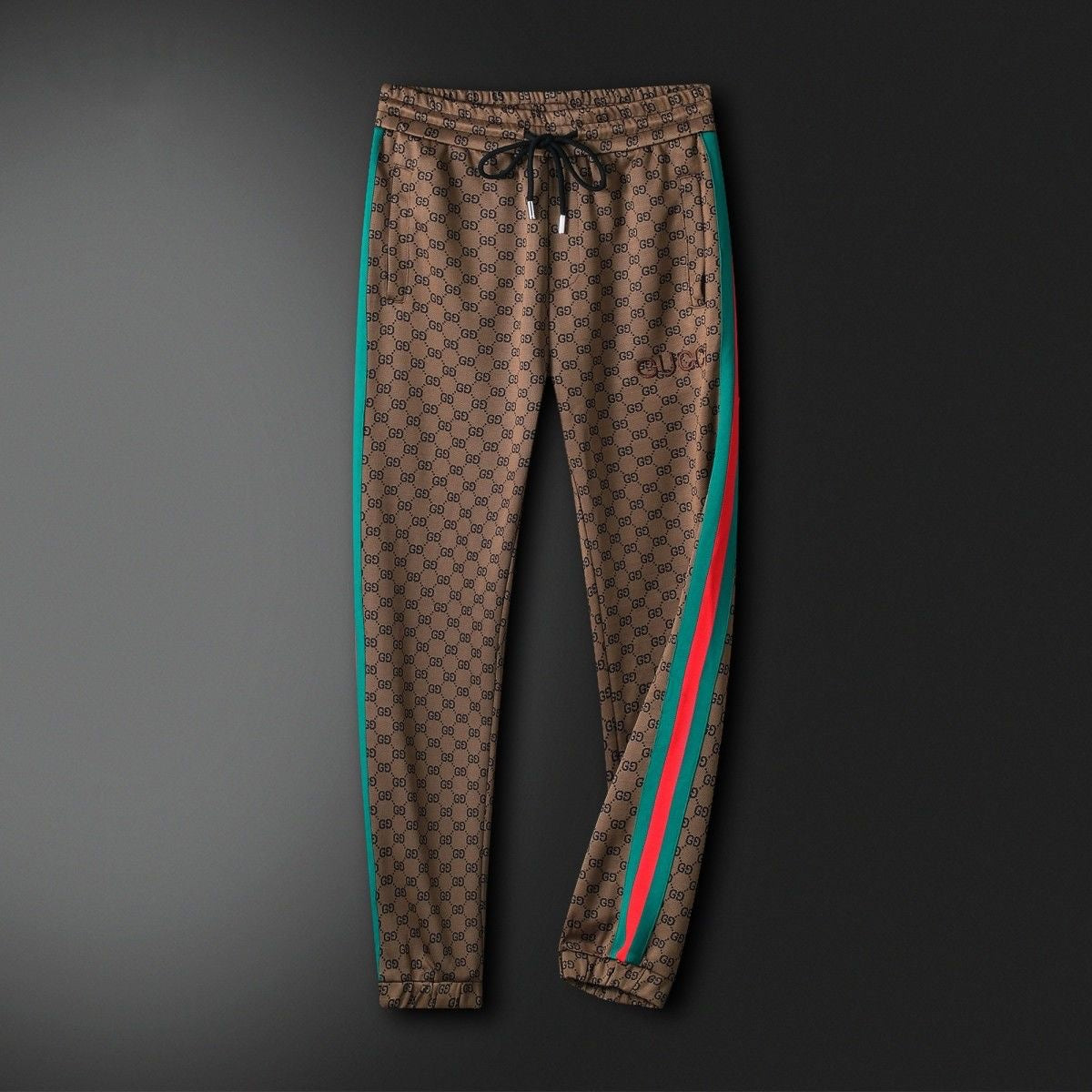 All Over Monogram Side Stripe Tracksuit Zip Jacket & Jogger Pants 2-Piece Set N050503