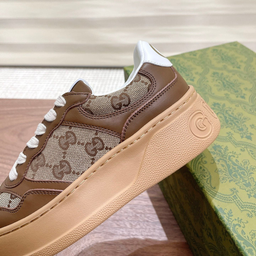 Men's Interlocking G Monogram Patchwork Platform Sneakers JN081101