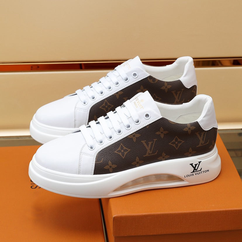 Monogram Panel Cutout Platform Sneakers S283403