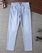 Roma Script Embroidery Slim Fit Denim E260929