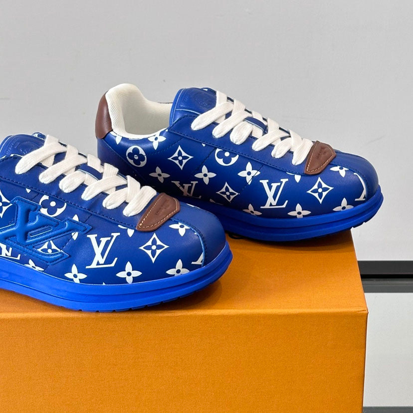 Allover Printed Lace-Up Low Top Platform Sneakers S283420