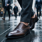 Semi Brogue Wingtip Oxford Shoes Lace-Up Formal Dress Shoes Y101110