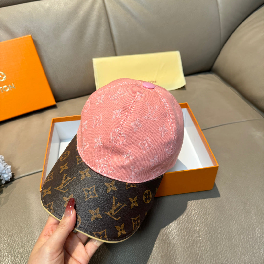 Denim Monogram Print Baseball Cap G103016