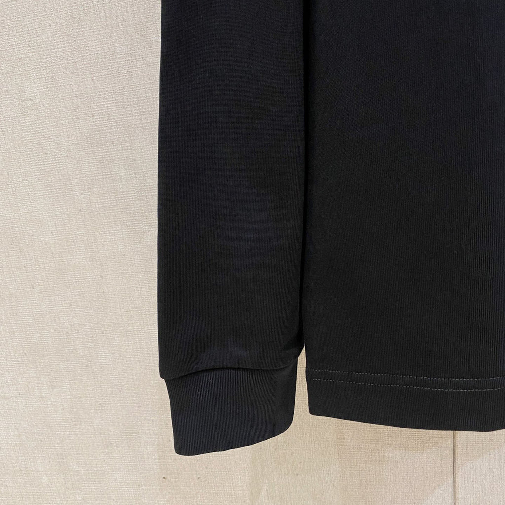 Letter Print Mock Neck Long Sleeve Top G995001