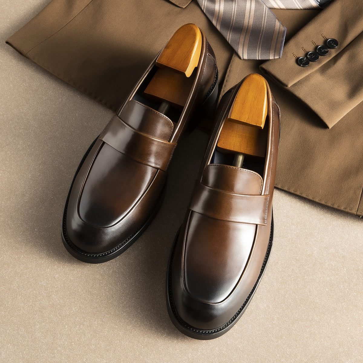 Penny Loafers Slip-On Business Dress Shoes Y101153