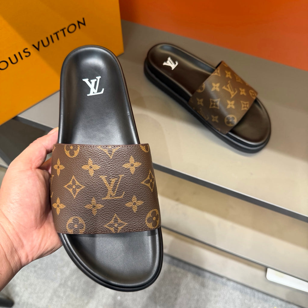 Allover Printed Thick Slide Sandals S265510