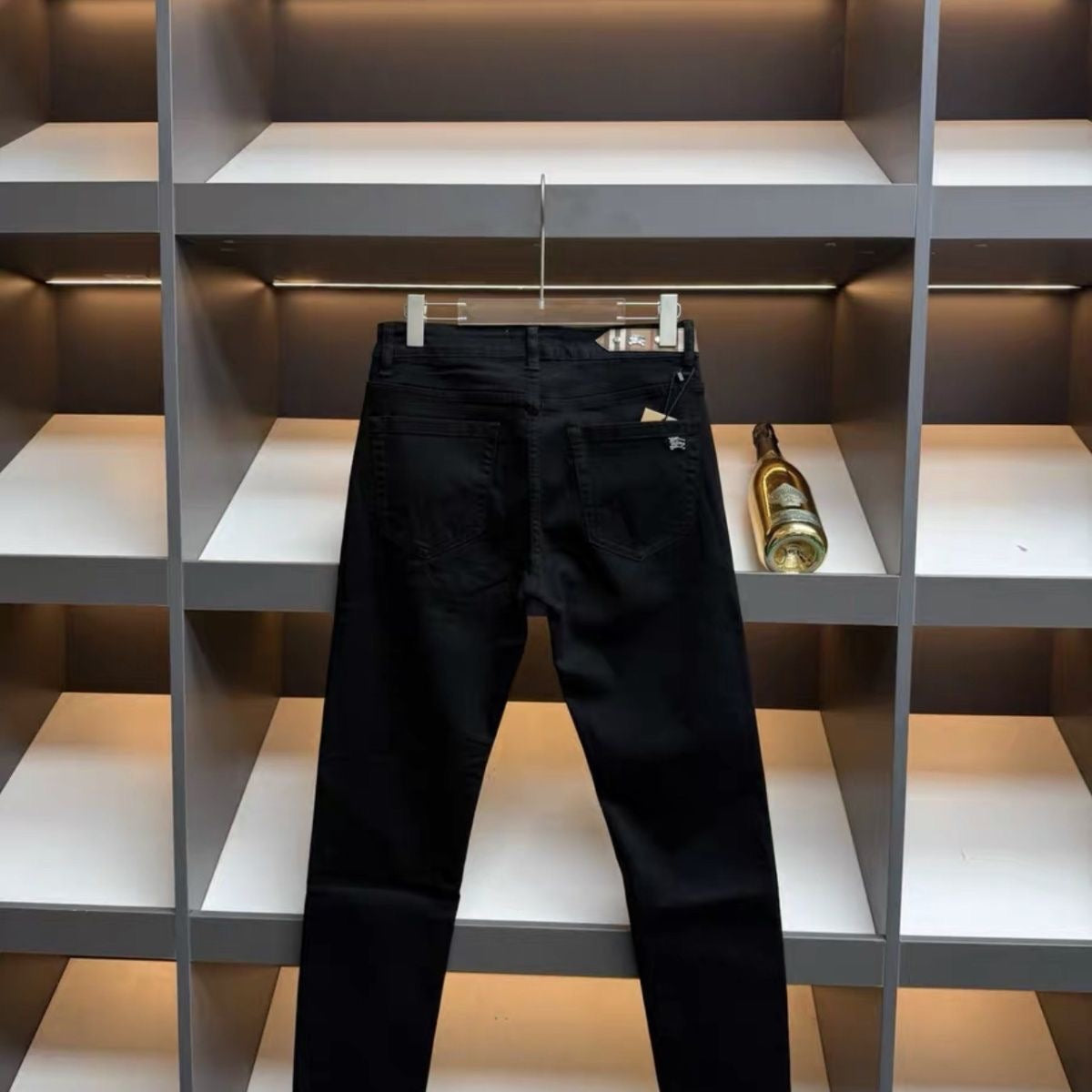 BR Men's Black Micro Logo Jeans C261017