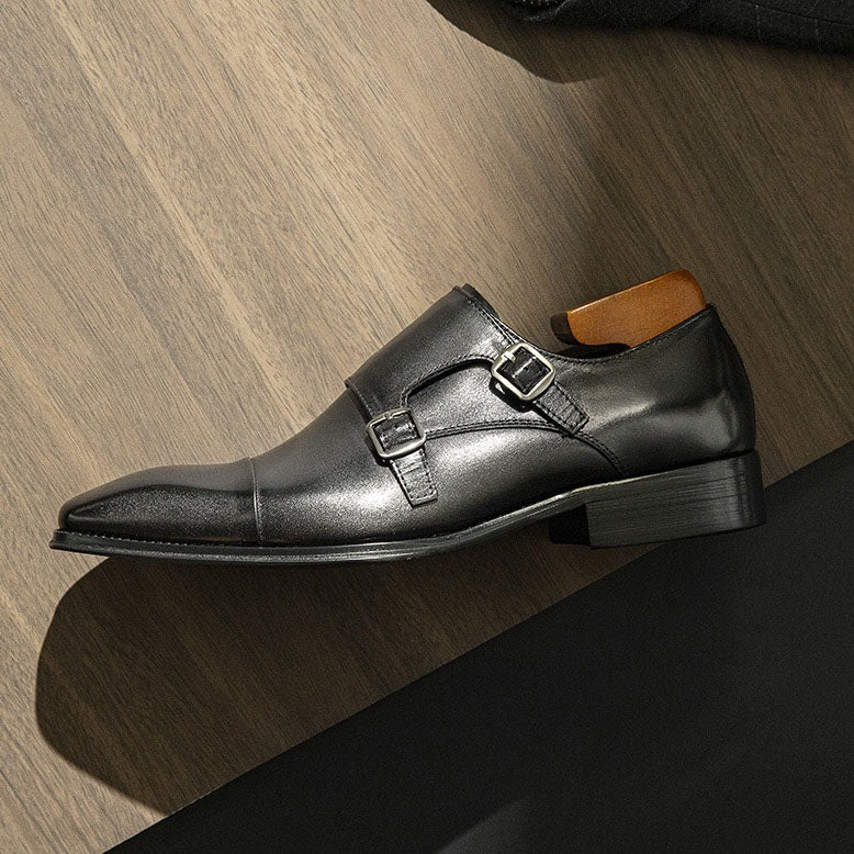 Double Monk Strap Dress Shoes Y101102