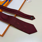 Men's Four-Point Floral Jacquard Necktie E2081010