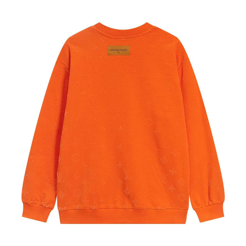 Men's All Over Monogram Print Crew Neck Sweatshirt YG500101