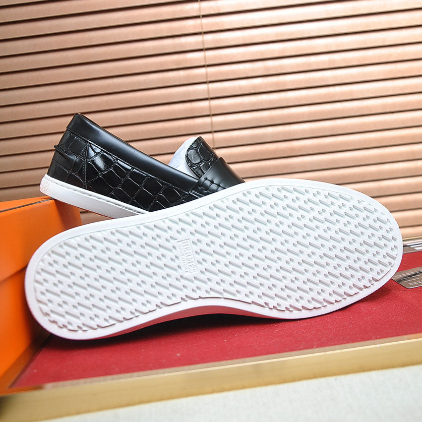 Croc Embossed Casual Loafer NE190136