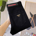 Black Triangle Logo Slim Denim Jeans C261002