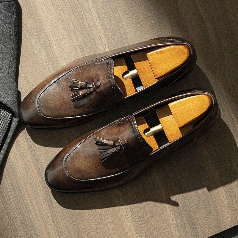 Tassel Loafers Slip-On Formal Dress Shoes Y101111