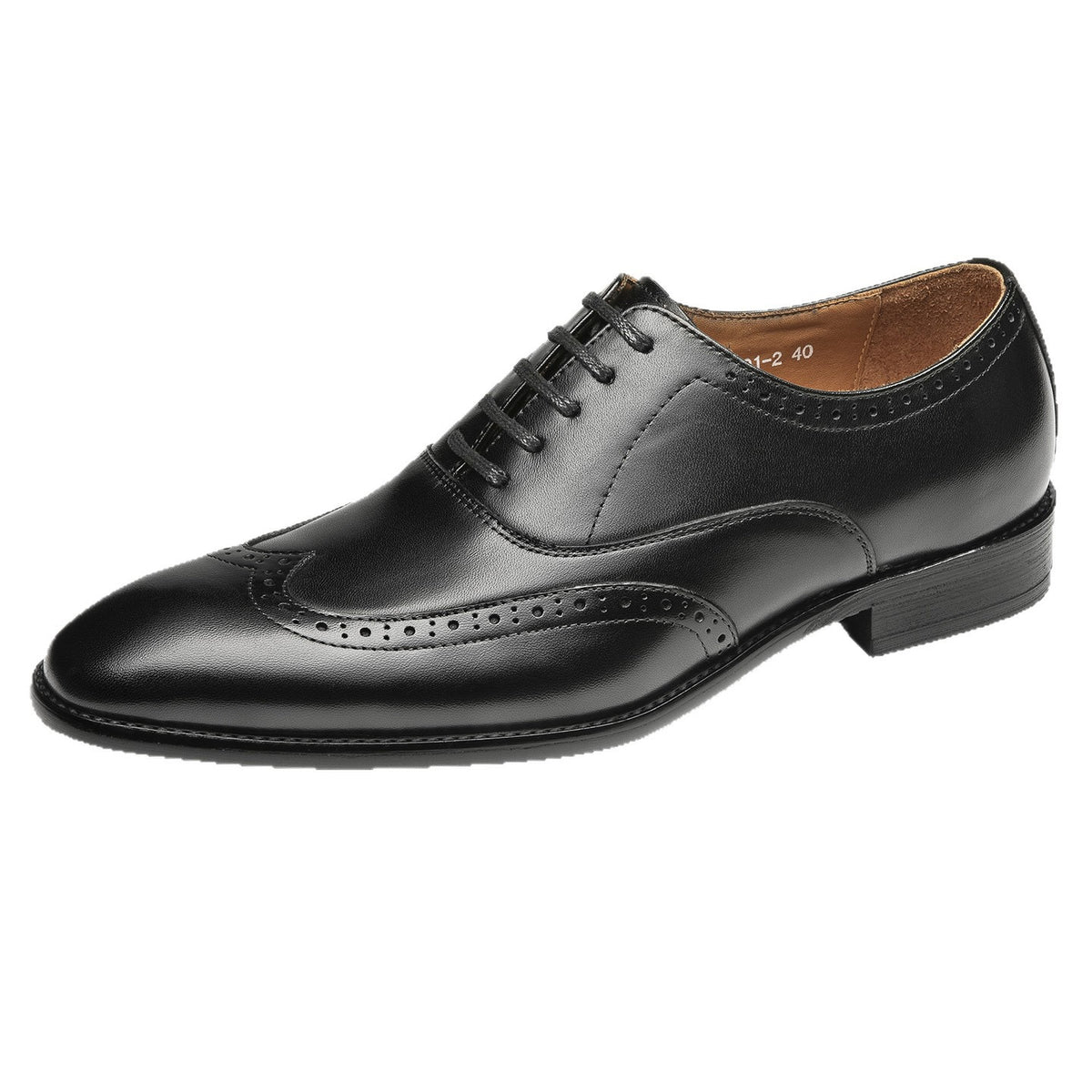 Semi Brogue Wingtip Oxford Shoes Lace-Up Formal Dress Shoes Y101110