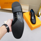 Glossy Check Jacquard Oxford Shoes NE190133