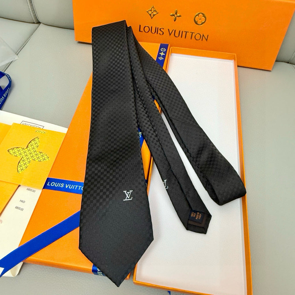 Men's Check Jacquard Necktie E2081009
