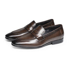 Penny Loafers Polished Slip-On Formal Dress Shoes Y101131