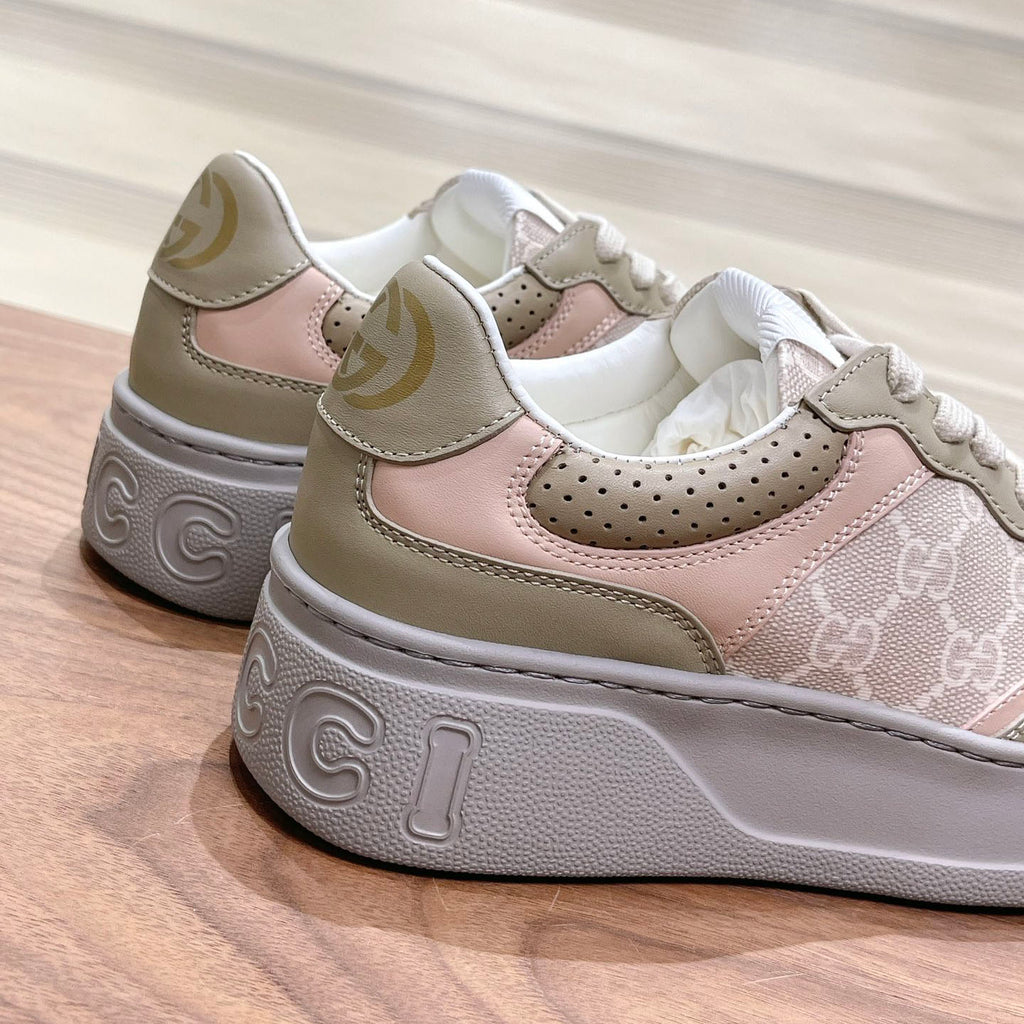 Men's Interlocking G Monogram Patchwork Platform Sneakers JN081101