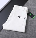 Clean White Denim With Triangle Badge V260831