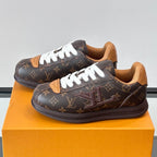 Allover Printed Lace-Up Low Top Platform Sneakers S283420