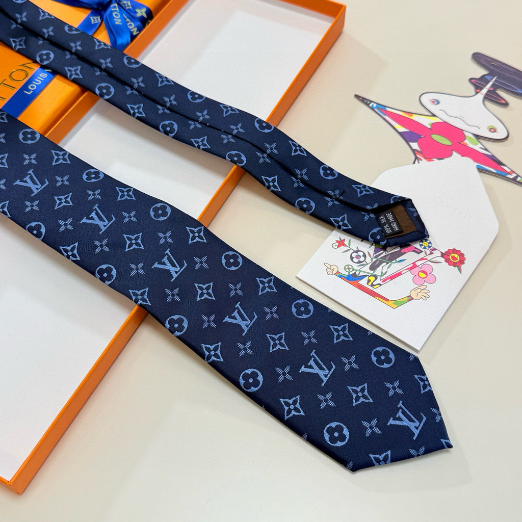 Men's Four-Point Floral Jacquard Necktie E2081010