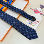 Men's Four-Point Floral Jacquard Necktie E2081010